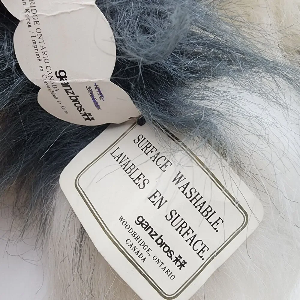 Vintage SHEEP DOG‎ Ganz Heritage Collection GOOGLES White Gray Plush 16